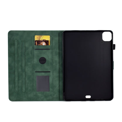 For iPad Pro 11 2024 Embossed Smile Smart Leather Tablet Case(Green) - iPad Pro 11 2024 Cases by PMC Jewellery | Online Shopping South Africa | PMC Jewellery | Buy Now Pay Later Mobicred
