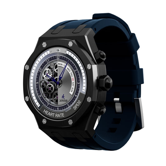 WS-18 1.43 inch IP67 Sport Smart Watch, Support Bluetooth Call / Sleep / Blood Oxygen / Heart Rate / Blood Pressure Health Monitor(Black+Blue) - Smart Watches by PMC Jewellery | Online Shopping South Africa | PMC Jewellery | Buy Now Pay Later Mobicred