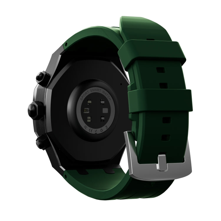 WS-18 1.43 inch IP67 Sport Smart Watch, Support Bluetooth Call / Sleep / Blood Oxygen / Heart Rate / Blood Pressure Health Monitor(Black+Green) - Smart Watches by PMC Jewellery | Online Shopping South Africa | PMC Jewellery | Buy Now Pay Later Mobicred