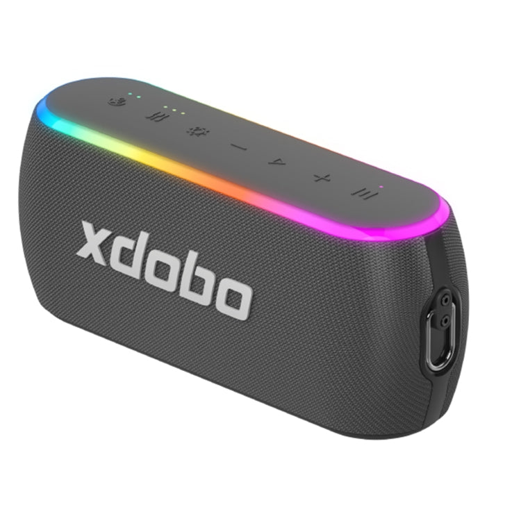 Xdobo X8 III BT5.3 IPX7 Wireless Speaker with RGB Light, Support Bluetooth/TF Card/USB/AUX(Grey) - Desktop Speaker by XDOBO | Online Shopping South Africa | PMC Jewellery | Buy Now Pay Later Mobicred