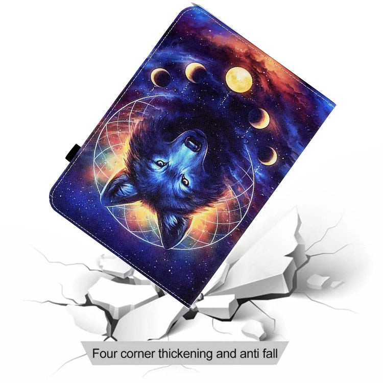 For iPad Pro 11 2024 Painted Elastic Band Smart Leather Tablet Case(Space Wolf) - iPad Pro 11 2024 Cases by PMC Jewellery | Online Shopping South Africa | PMC Jewellery | Buy Now Pay Later Mobicred