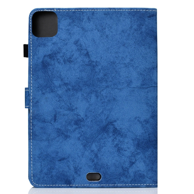 For iPad Pro 11 2024 Marble Style Cloth Texture Smart Leather Tablet Case(Blue) - iPad Pro 11 2024 Cases by PMC Jewellery | Online Shopping South Africa | PMC Jewellery | Buy Now Pay Later Mobicred