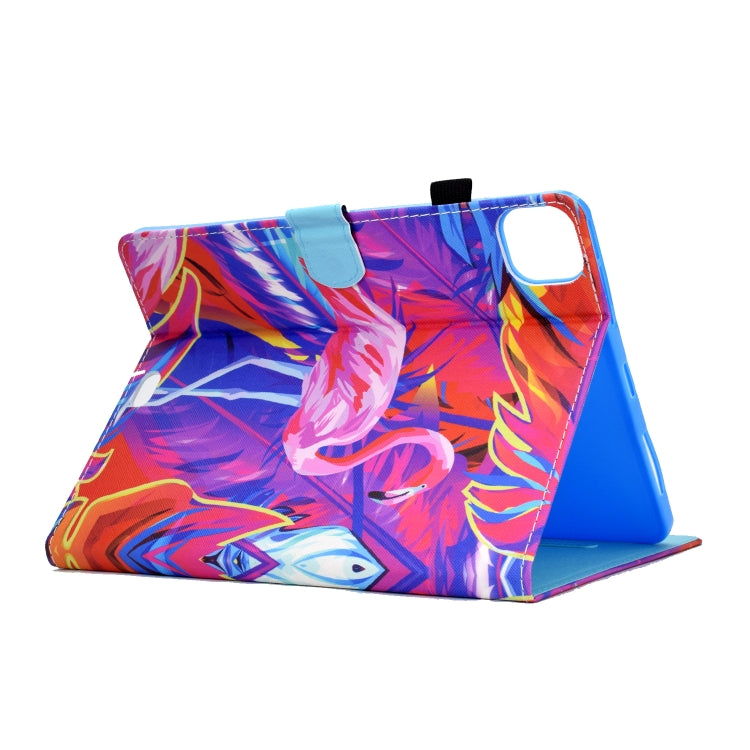 For iPad Pro 11 2024 Colored Drawing Sewing Smart Leather Tablet Case(Flamingo) - iPad Pro 11 2024 Cases by PMC Jewellery | Online Shopping South Africa | PMC Jewellery | Buy Now Pay Later Mobicred