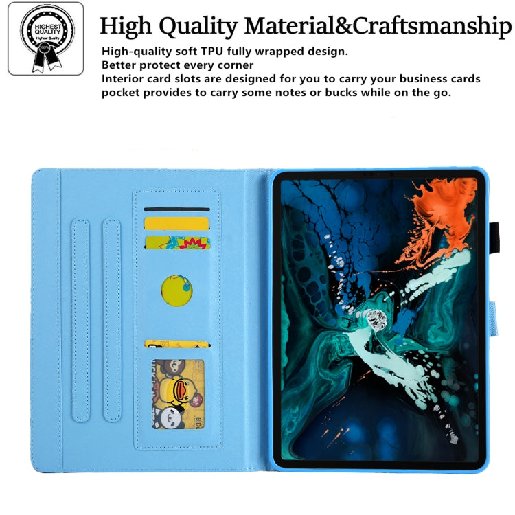 For iPad Pro 11 2024 Colored Drawing Leather Smart Tablet Case(Cup Panda) - iPad Pro 11 2024 Cases by PMC TechLife | Online Shopping South Africa | PMC TechLife | Buy Now Pay Later Mobicred