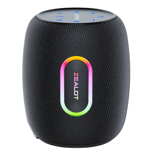 Zealot S64 Shocking Sound Super Subwoofer Bluetooth Speaker with RGB Light(Black) - Desktop Speaker by ZEALOT | Online Shopping South Africa | PMC Jewellery | Buy Now Pay Later Mobicred