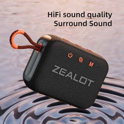 Zealot S75 Portable Outdoor IPX6 Waterproof Bluetooth Speaker(Black) - Waterproof Speaker by ZEALOT | Online Shopping South Africa | PMC Jewellery | Buy Now Pay Later Mobicred