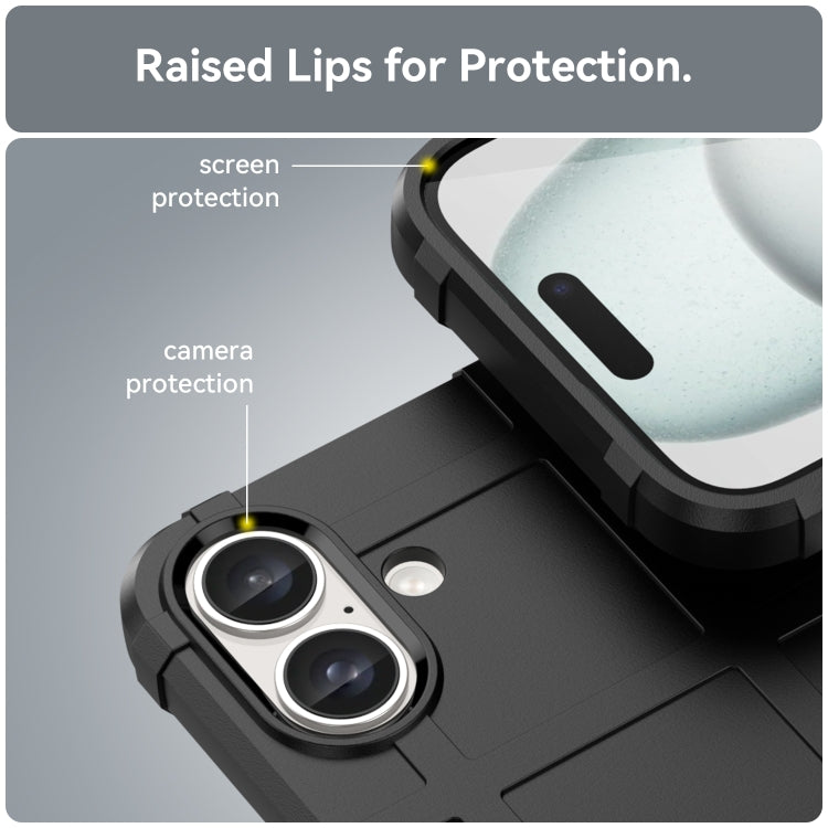 For iPhone 16 Pro Max Full Coverage Shockproof TPU Phone Case(Black) - iPhone 16 Pro Max Cases by PMC TechLife | Online Shopping South Africa | PMC TechLife | Buy Now Pay Later Mobicred