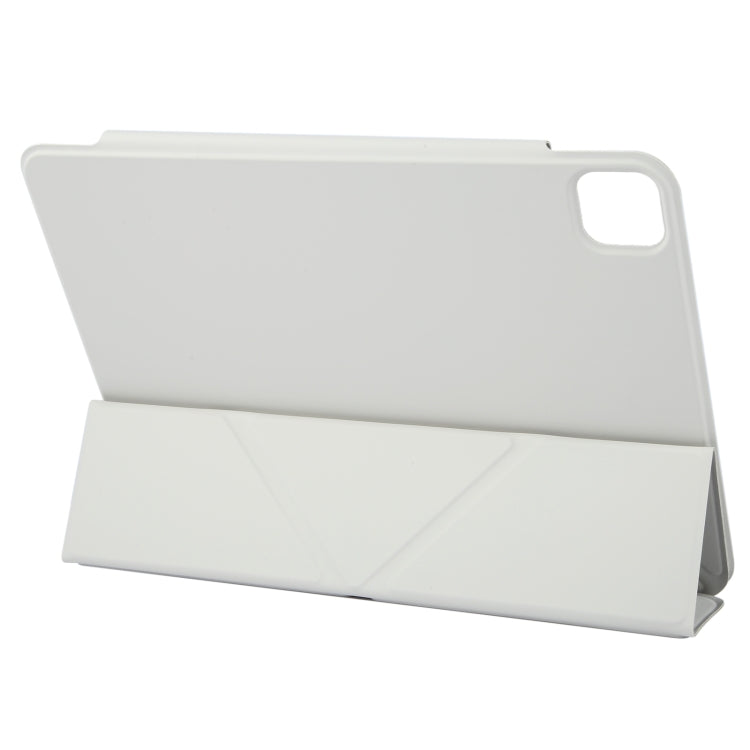 For iPad Pro 11 2024 Y-Shape Double-sided Clip Magnetic Smart Tablet Case(Light Grey) - iPad Pro 11 2024 Cases by PMC Jewellery | Online Shopping South Africa | PMC Jewellery | Buy Now Pay Later Mobicred