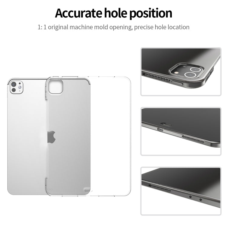 For iPad Pro 13 2024 Shockproof Soft TPU Protective Tablet Case(Transparent) - iPad Pro 13 2024 Cases by PMC TechLife | Online Shopping South Africa | PMC TechLife | Buy Now Pay Later Mobicred