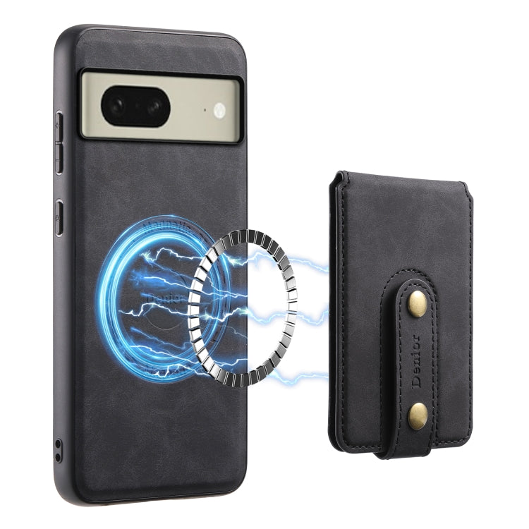 For Google Pixel 8 Denior D14 NK Retro Pattern MagSafe Magnetic Card Holder Leather Phone Case(Black) - free shipping - PMC TechLife - Order now!