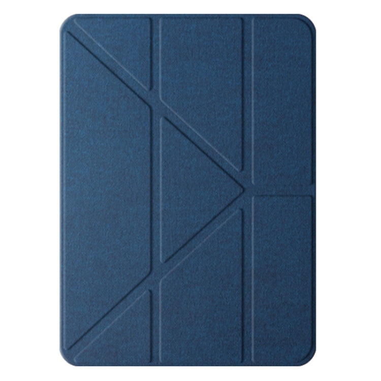 For iPad Pro 11 2024 Mutural Multi-fold Smart Leather Tablet Case(Blue) - free shipping - PMC TechLife - Order now!