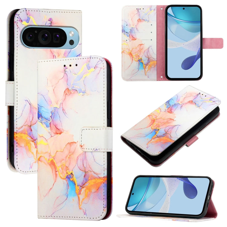 For Google Pixel 9 Pro XL PT003 Marble Pattern Flip Leather Phone Case(Galaxy Marble White) - Google Cases by PMC Jewellery | Online Shopping South Africa | PMC Jewellery | Buy Now Pay Later Mobicred