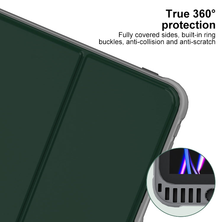 For iPad Pro 13 2024 Mutural PC Hybrid TPU Leather Smart Tablet Case(Black) - iPad Pro 13 2024 Cases by Mutural | Online Shopping South Africa | PMC TechLife | Buy Now Pay Later Mobicred