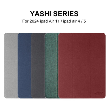 For iPad Pro 11 2024 Mutural YASHI Series Tablet Leather Smart Case(Black) - More iPad Cases by Mutural | Online Shopping South Africa | PMC Jewellery | Buy Now Pay Later Mobicred