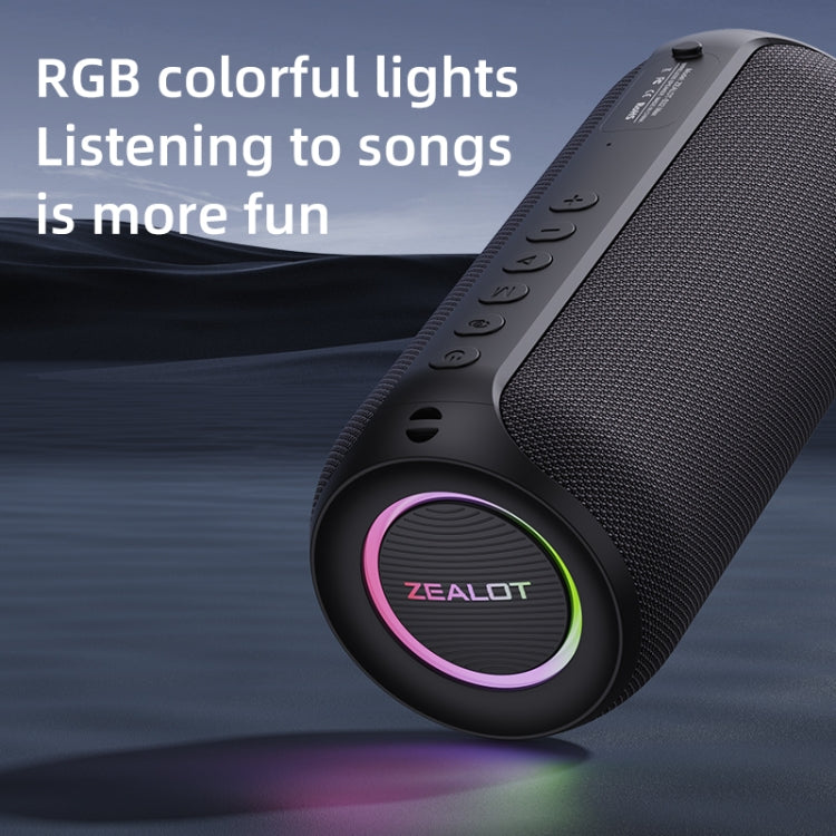 Zealot S32 Max 20W High Power Bluetooth Speaker with RGB Light(Blue) - Desktop Speaker by ZEALOT | Online Shopping South Africa | PMC Jewellery | Buy Now Pay Later Mobicred