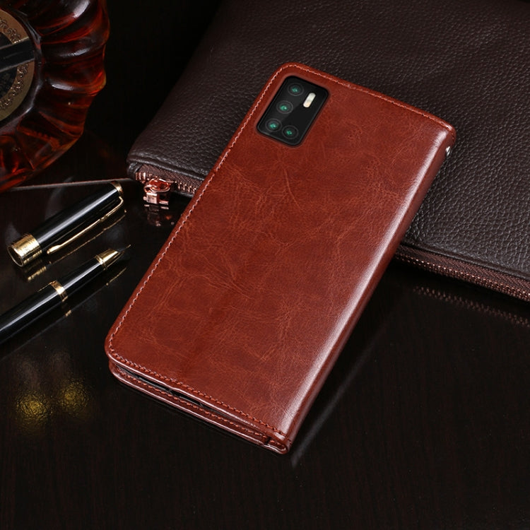 For Cubot P40 idewei Crazy Horse Texture Horizontal Flip Leather Case with Holder & Card Slots & Wallet(Brown) - More Brand by idewei | Online Shopping South Africa | PMC Jewellery | Buy Now Pay Later Mobicred