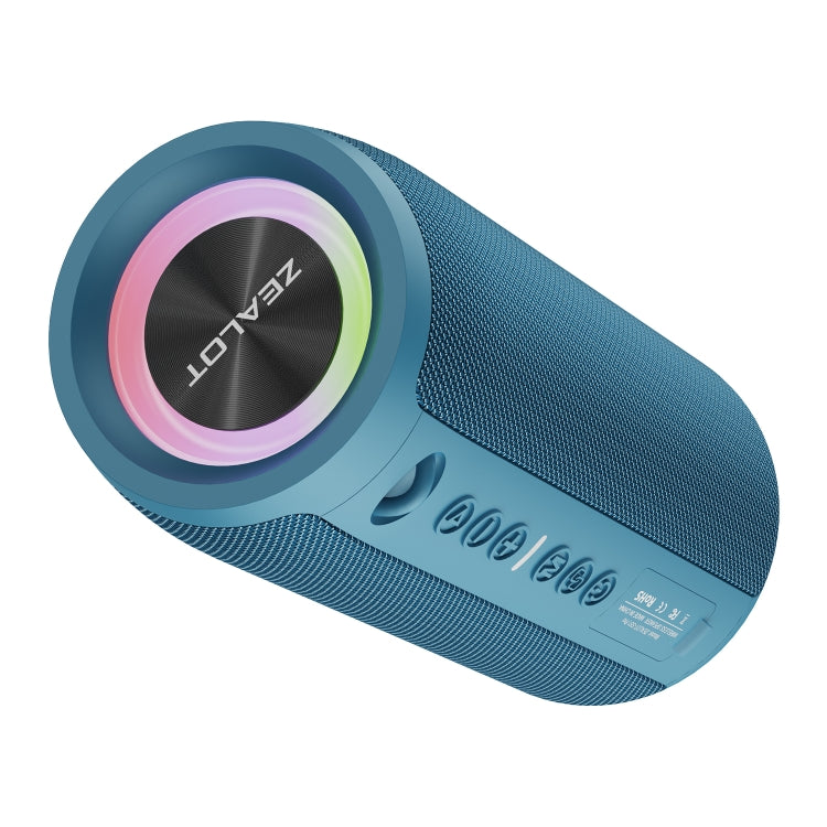 Zealot S51 Pro Shocking Bass Bluetooth Speaker with Colorful Light(Blue) - Desktop Speaker by ZEALOT | Online Shopping South Africa | PMC Jewellery | Buy Now Pay Later Mobicred