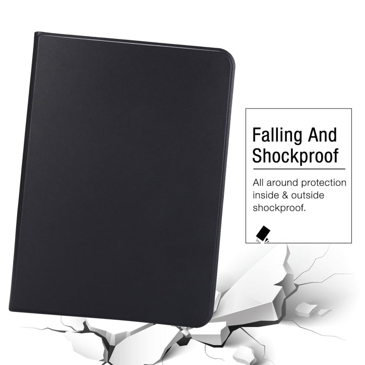 For iPad Pro 13 2024 Stretch Voltage Plain Leather Smart Tablet Case(Black) - iPad Pro 13 2024 Cases by PMC TechLife | Online Shopping South Africa | PMC TechLife | Buy Now Pay Later Mobicred
