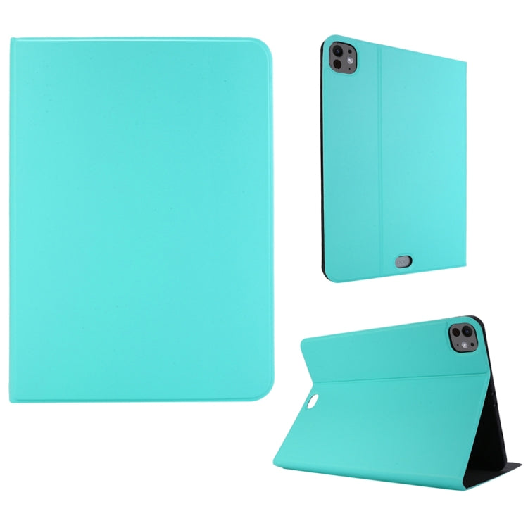 For iPad Pro 13 2024 Stretch Voltage Plain Leather Smart Tablet Case(Green) - iPad Pro 13 2024 Cases by PMC Jewellery | Online Shopping South Africa | PMC Jewellery | Buy Now Pay Later Mobicred