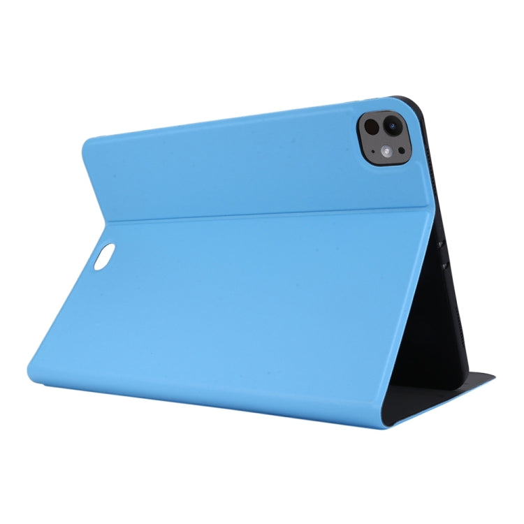 For iPad Pro 11 2024 Stretch Voltage Plain Leather Smart Tablet Case(Light Blue) - iPad Pro 11 2024 Cases by PMC Jewellery | Online Shopping South Africa | PMC Jewellery | Buy Now Pay Later Mobicred