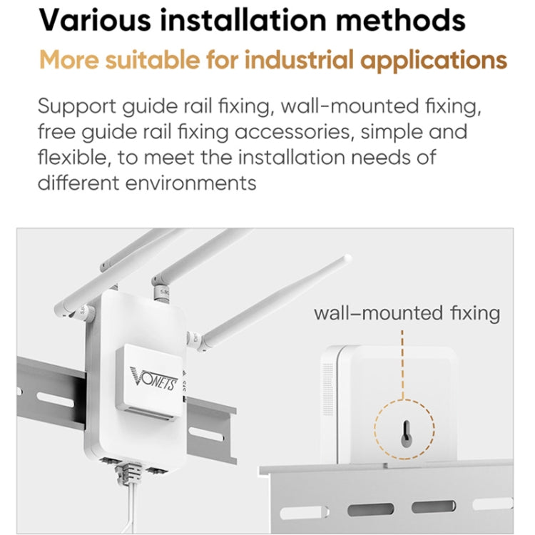 VONETS VAR1800-H 1800Mbps Wireless WiFi Router Standard Edition(White) - free shipping - PMC Jewellery - Order now!