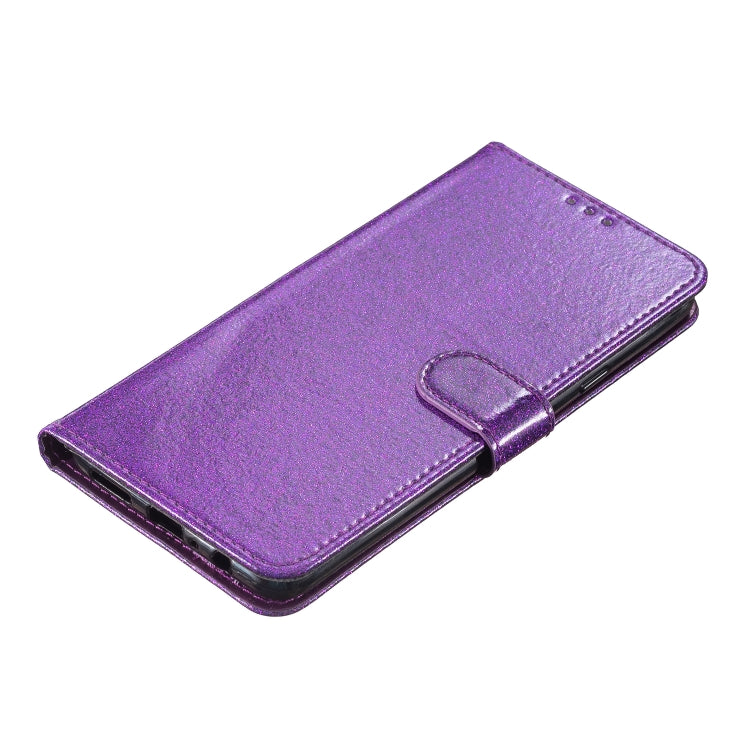 For iPhone 16 Plus Glitter Powder Flip Leather Phone Case(Purple) - iPhone 16 Plus Cases by PMC TechLife | Online Shopping South Africa | PMC TechLife | Buy Now Pay Later Mobicred
