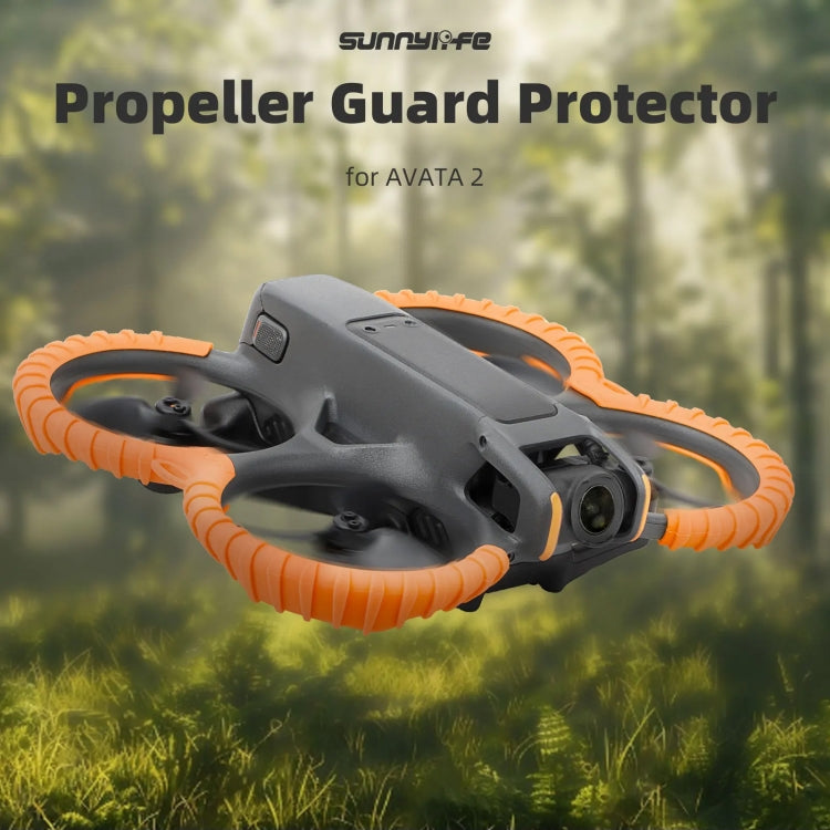 For DJI Avata 2 Sunnylife Drone Anti-Collision Protective Cover Combo Case Kit(Orange) -  by Sunnylife | Online Shopping South Africa | PMC Jewellery | Buy Now Pay Later Mobicred