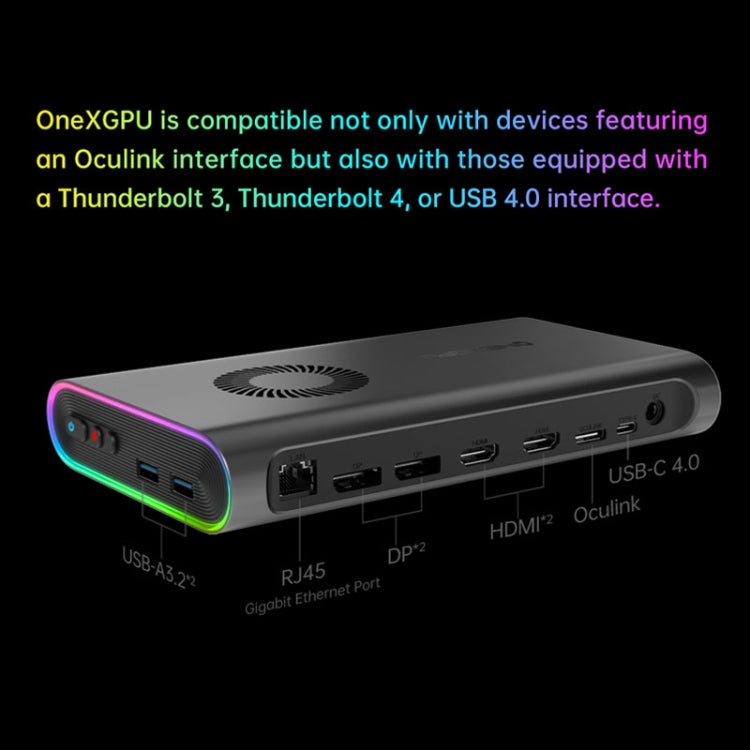 ONE-NETBOOK OneXGPU AMD Radeon RX 7600M XT 8GB Portable Expansion Dock(Black) - free shipping - PMC TechLife - Order now!