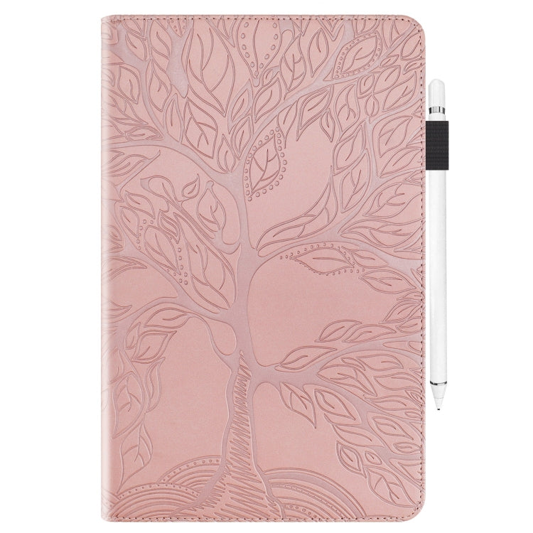 For iPad Pro 13 2024 Tree Life Series Embossed Smart Leather Tablet Case(Rose Gold) - iPad Pro 13 2024 Cases by PMC Jewellery | Online Shopping South Africa | PMC Jewellery | Buy Now Pay Later Mobicred