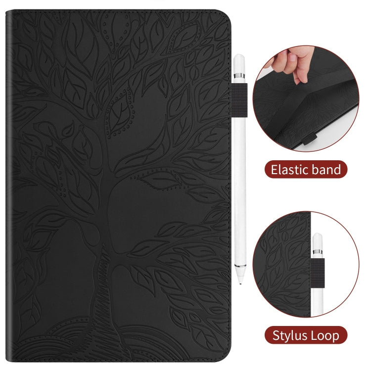 For iPad Pro 11 2024 Tree Life Series Embossed Smart Leather Tablet Case(Black) - iPad Pro 11 2024 Cases by PMC TechLife | Online Shopping South Africa | PMC TechLife | Buy Now Pay Later Mobicred