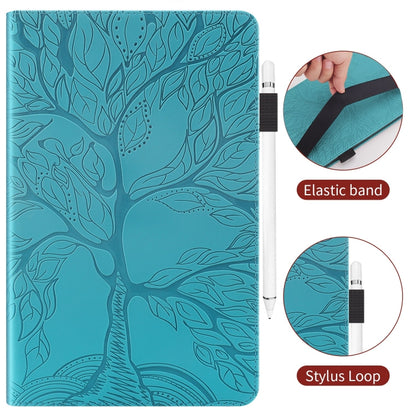 For iPad Pro 11 2024 Tree Life Series Embossed Smart Leather Tablet Case(Lake Blue) - iPad Pro 11 2024 Cases by PMC Jewellery | Online Shopping South Africa | PMC Jewellery | Buy Now Pay Later Mobicred