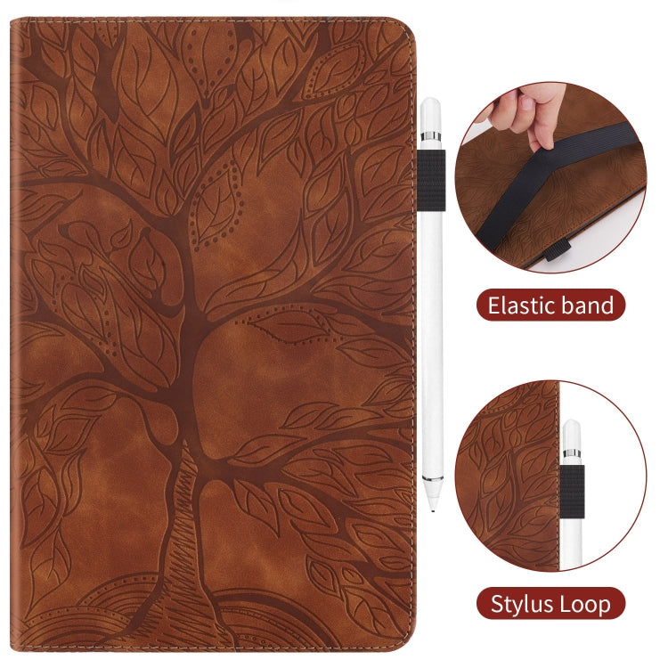 For iPad Pro 11 2024 Tree Life Series Embossed Smart Leather Tablet Case(Brown) - iPad Pro 11 2024 Cases by PMC TechLife | Online Shopping South Africa | PMC TechLife | Buy Now Pay Later Mobicred