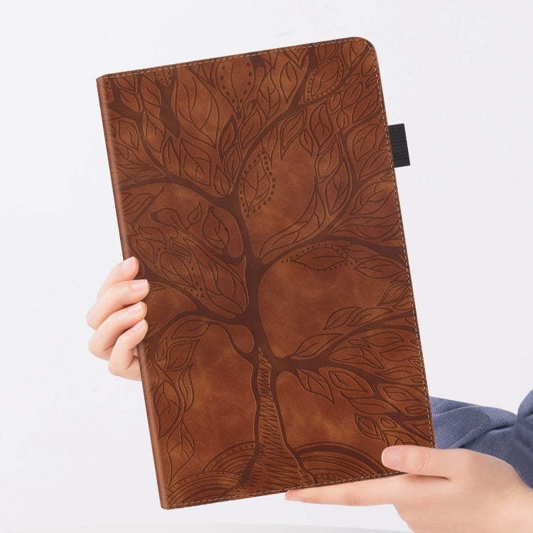 For iPad Pro 11 2024 Tree Life Series Embossed Smart Leather Tablet Case(Brown) - iPad Pro 11 2024 Cases by PMC TechLife | Online Shopping South Africa | PMC TechLife | Buy Now Pay Later Mobicred