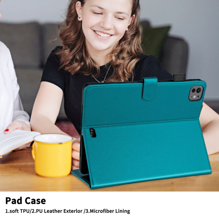 For iPad Pro 11 2024 Rhombus Lattice Leather Smart Tablet Case(Dark Green) - iPad Pro 11 2024 Cases by PMC Jewellery | Online Shopping South Africa | PMC Jewellery | Buy Now Pay Later Mobicred