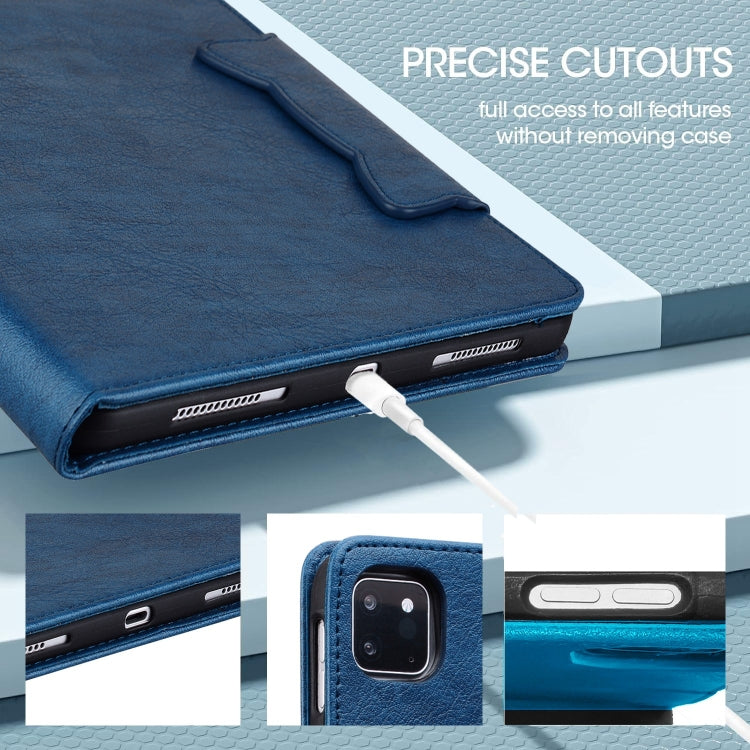 For iPad Pro 13 2024 Cat Buckle Leather Smart Tablet Case(Royal Blue) - iPad Pro 13 2024 Cases by PMC TechLife | Online Shopping South Africa | PMC TechLife | Buy Now Pay Later Mobicred