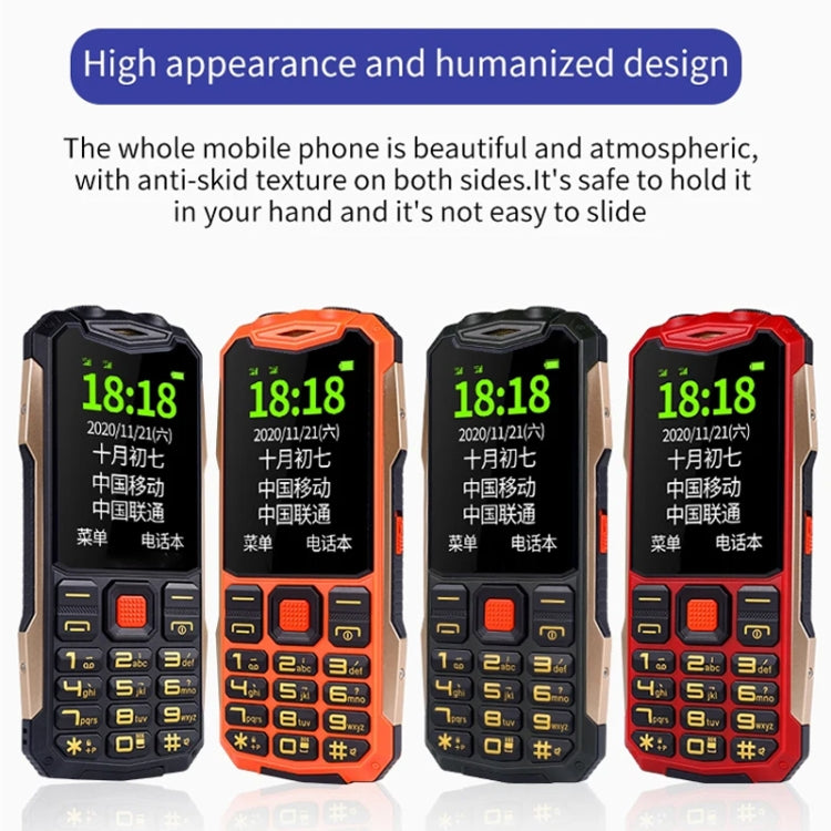 K1+ 4G Elder Rugged Phone, 2.6 inch, 1500mAh Battery, LED Flashlight, Network: 4G, Dual SIM, SOS, Plug:UK Plug(Orange) - Others by PMC Jewellery | Online Shopping South Africa | PMC Jewellery | Buy Now Pay Later Mobicred