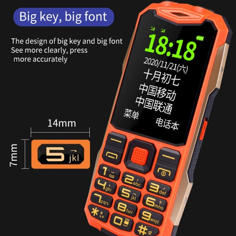 K1+ 4G Elder Rugged Phone, 2.6 inch, 1500mAh Battery, LED Flashlight, Network: 4G, Dual SIM, SOS, Plug:UK Plug(Red) - Others by PMC Jewellery | Online Shopping South Africa | PMC Jewellery | Buy Now Pay Later Mobicred