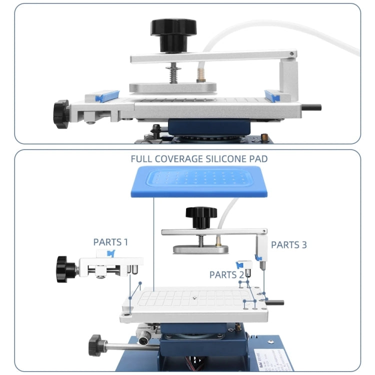 Kaisi 946 Max Double Vacuum Pumps LCD Separator Rotating Thermal Machine, UK Plug - Separation Equipment by Kaisi | Online Shopping South Africa | PMC Jewellery | Buy Now Pay Later Mobicred