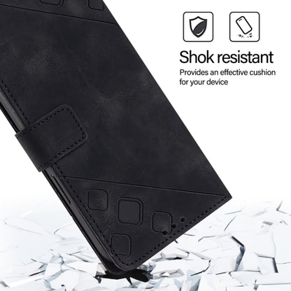 For Blackview Shark 8 Skin Feel Embossed Leather Phone Case(Black) - More Brand by PMC Jewellery | Online Shopping South Africa | PMC Jewellery | Buy Now Pay Later Mobicred