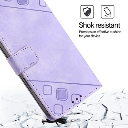 For Blackview Shark 8 Skin Feel Embossed Leather Phone Case(Light Purple) - More Brand by PMC Jewellery | Online Shopping South Africa | PMC Jewellery | Buy Now Pay Later Mobicred