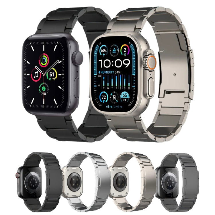 For Apple Watch Series 10 46mm Titanium Metal Watch Band(Silver) - Watch Bands by PMc TechLife | Online Shopping South Africa | PMc TechLife | Buy Now Pay Later Mobicred