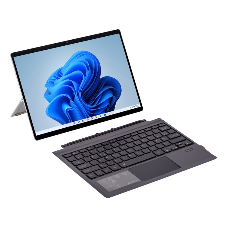 1089DC-DE German Backlit Magnetic Bluetooth 3.0 Keyboard for Microsoft Surface Pro 7 / 6 / 2017 / 4 / 3(Grey) - Others Keyboard by PMC Jewellery | Online Shopping South Africa | PMC Jewellery | Buy Now Pay Later Mobicred