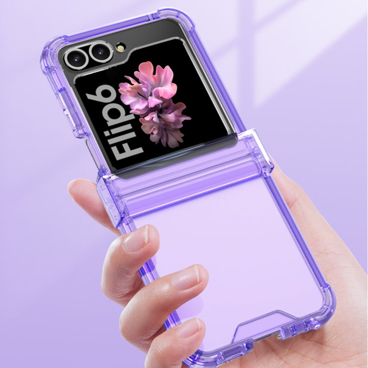 For Samsung Galaxy Z Flip6 GKK Airbag Hinge Full Coverage Phone Case(Purple) - Galaxy Z Flip6 5G Cases by GKK | Online Shopping South Africa | PMC Jewellery | Buy Now Pay Later Mobicred