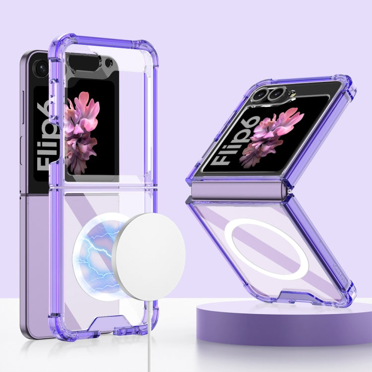 For Samsung Galaxy Z Flip6 GKK MagSafe Airbag Shockproof Phone Case(Purple) - Galaxy Z Flip6 5G Cases by GKK | Online Shopping South Africa | PMC Jewellery | Buy Now Pay Later Mobicred