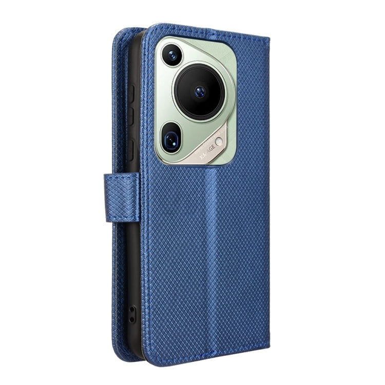 For Huawei Pura 70 Ultra Diamond Texture Leather Phone Case(Blue) - Huawei Cases by PMC Jewellery | Online Shopping South Africa | PMC Jewellery | Buy Now Pay Later Mobicred