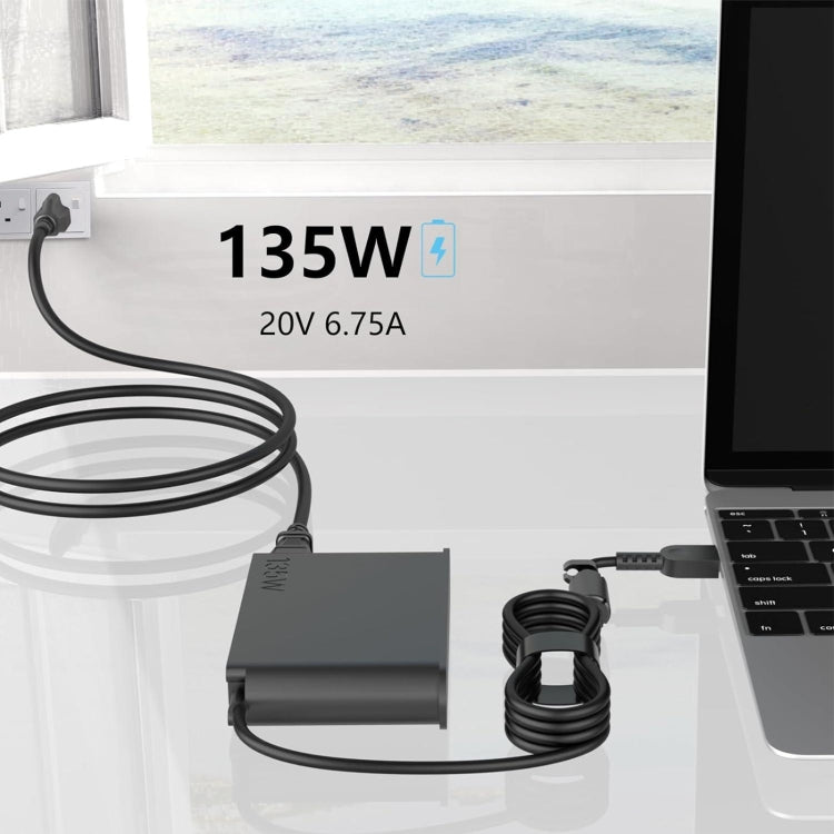 135W 20V 6.75A Laptop Notebook Power Adapter For Lenovo Big Square USB, Plug:AU Plug - For Lenovo by PMC Jewellery | Online Shopping South Africa | PMC Jewellery | Buy Now Pay Later Mobicred