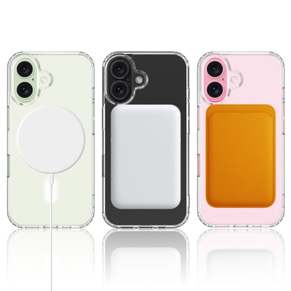 For iPhone 16 MagSafe Clear Acrylic PC Hybrid TPU Phone Case(Transparent) - iPhone 16 Cases by PMC Jewellery | Online Shopping South Africa | PMC Jewellery | Buy Now Pay Later Mobicred