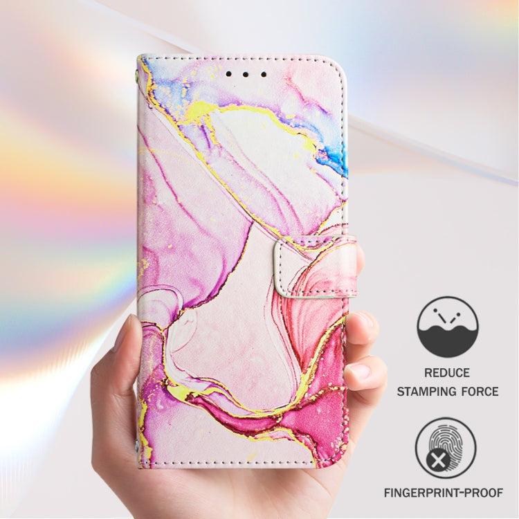 For Blackview A53 PT003 Marble Pattern Flip Leather Phone Case(Rose Gold) - More Brand by PMC Jewellery | Online Shopping South Africa | PMC Jewellery | Buy Now Pay Later Mobicred