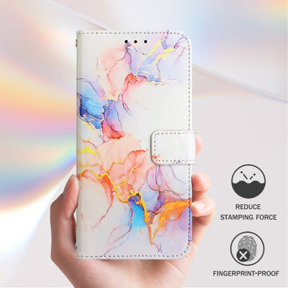For Blackview A53 PT003 Marble Pattern Flip Leather Phone Case(Galaxy Marble White) - More Brand by PMC Jewellery | Online Shopping South Africa | PMC Jewellery | Buy Now Pay Later Mobicred