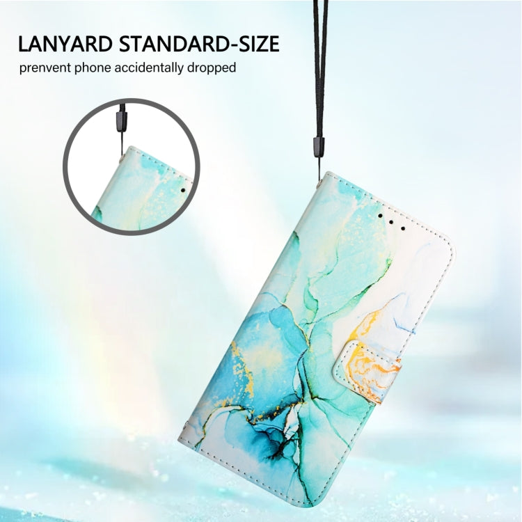 For Blackview Shark 8 PT003 Marble Pattern Flip Leather Phone Case(Green) - More Brand by PMC TechLife | Online Shopping South Africa | PMC TechLife | Buy Now Pay Later Mobicred